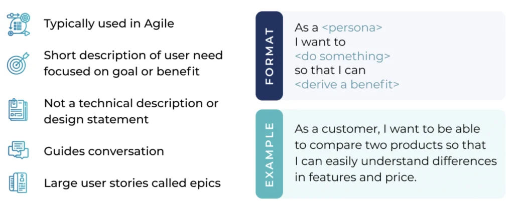 User Stories Market Requirements