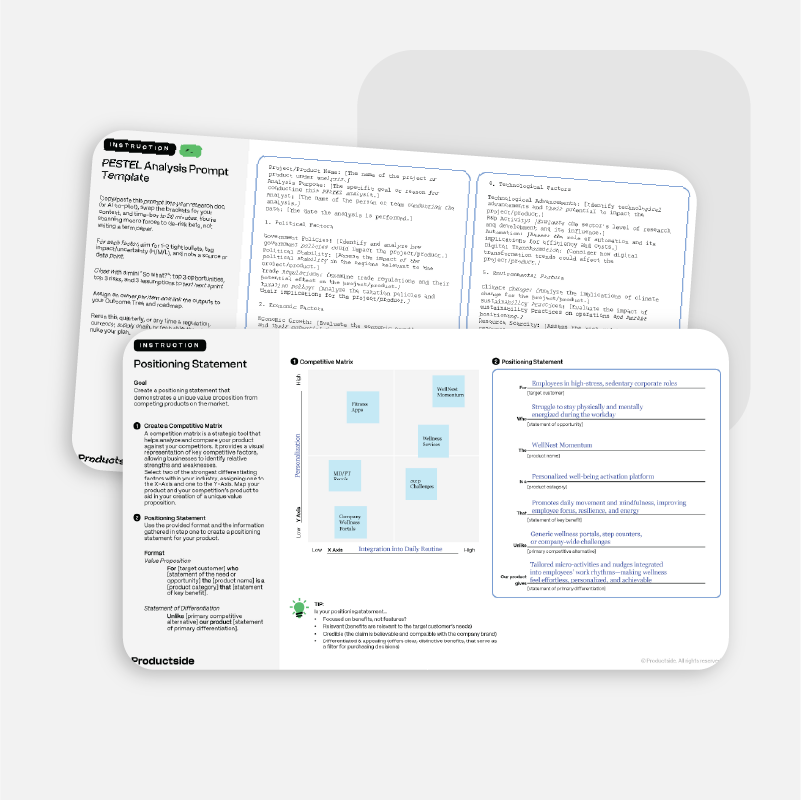 Strategic Planning for Product Managers Pack