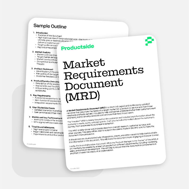 Sample Market Requirements Document (MRD)