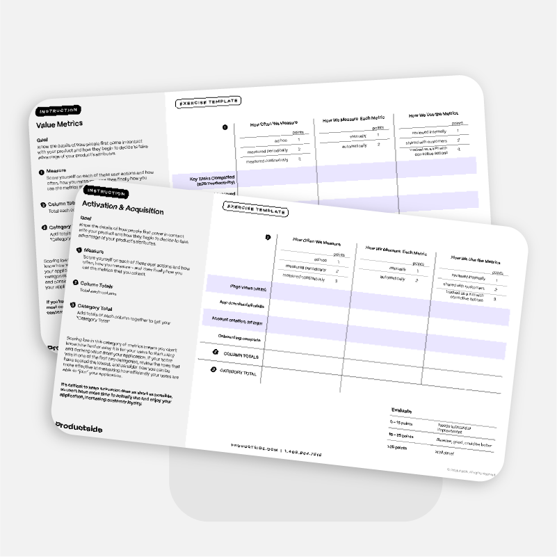 Evaluating your Product Metrics