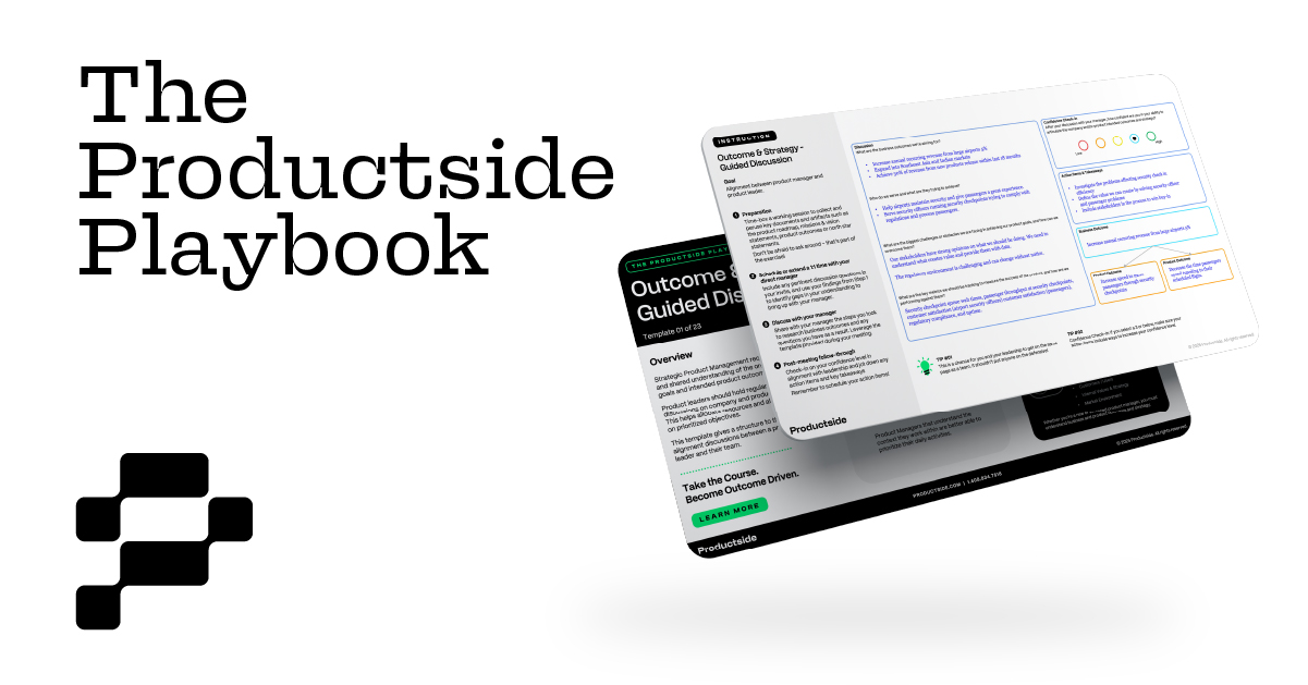 Productside Product Management Playbook: Templates & Guides